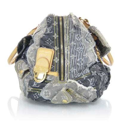Louis Vuitton Denim Patchwork Bowly Black 7 of 12