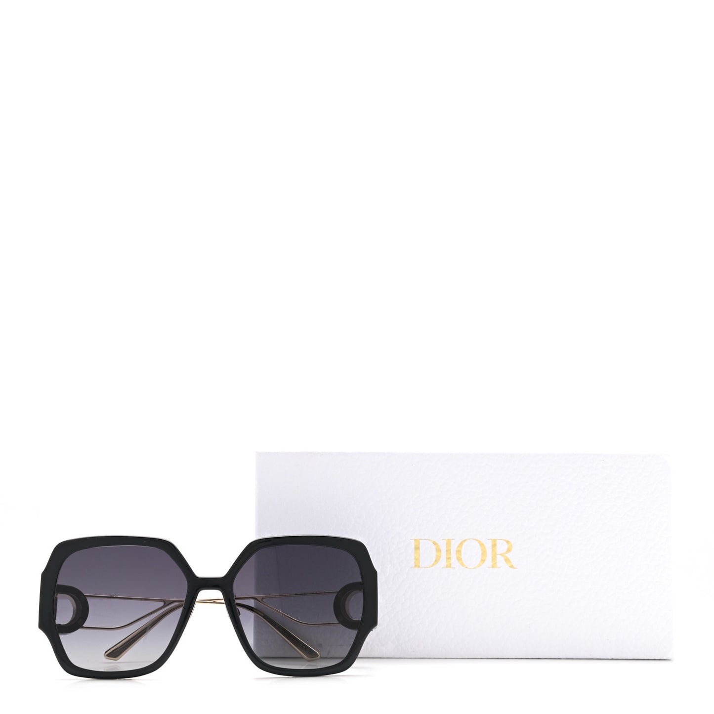 Acetate Square 30 Montaigne Sunglasses Black