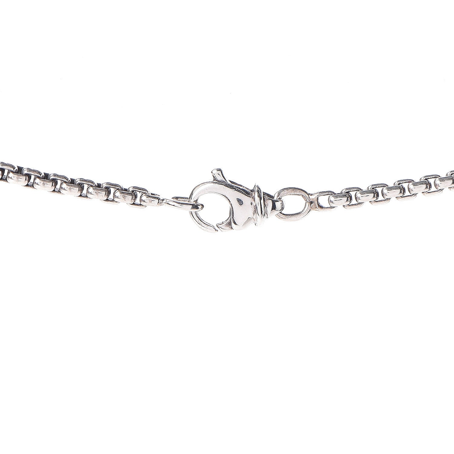 David Yurman Sterling Silver 14K Yellow Gold Black Onyx 12mm Cookie Pendant Necklace 4 of 5