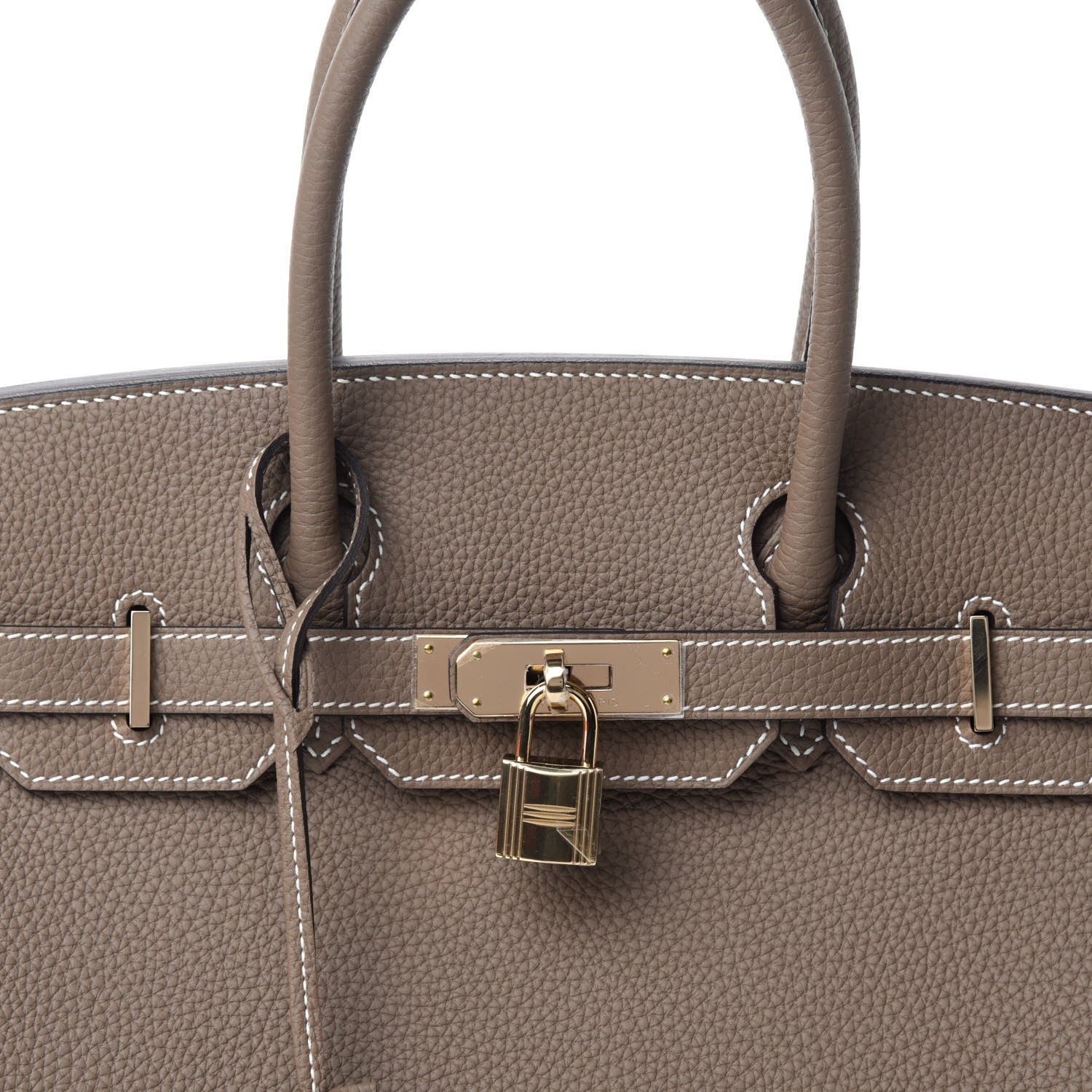 Hermes Togo Horseshoe Birkin 30 Etoupe Trench 10 of 11