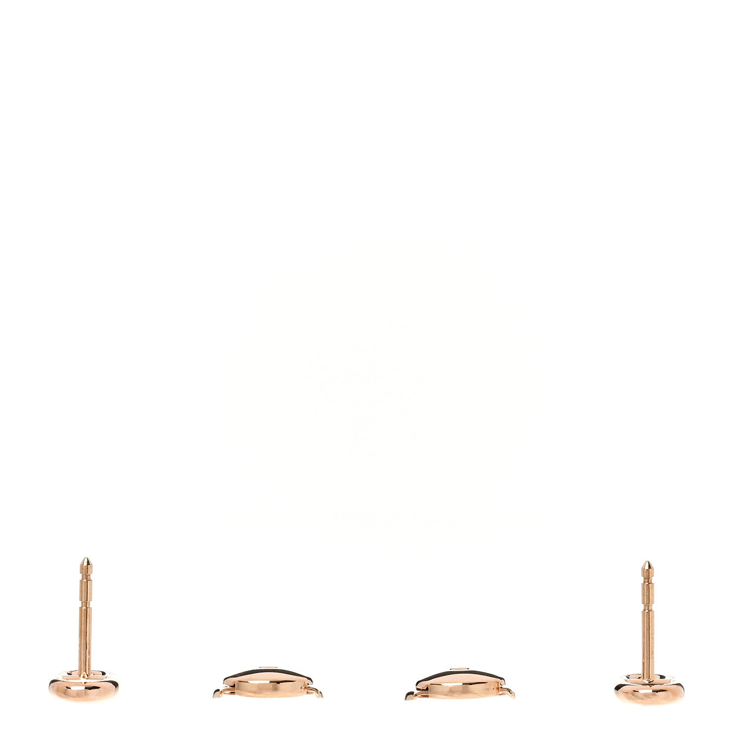 Hermes 18K Rose Gold TPM Farandole Stud Earrings 3 of 5
