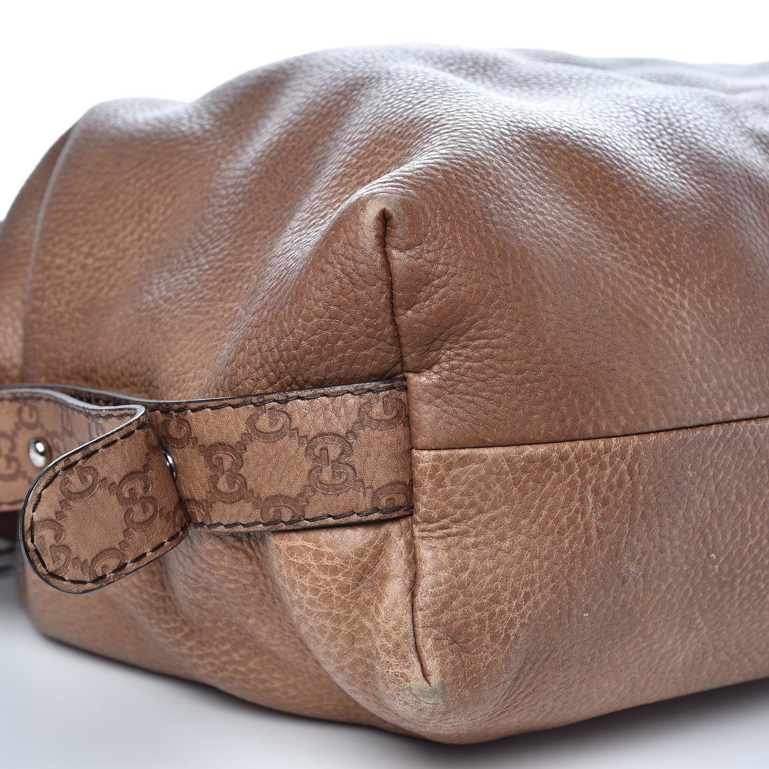 Gucci Calfskin Large Bamboo Bar Shoulder Bag Light Brown 12 of 14