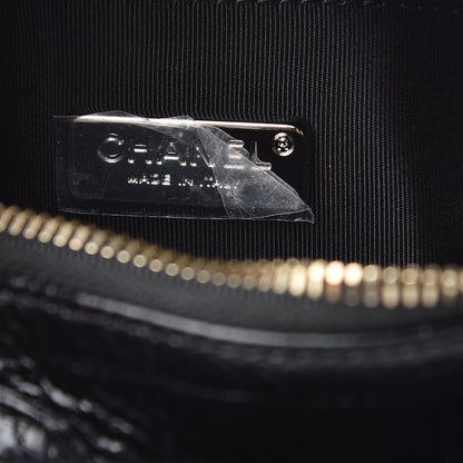 Chanel Calfskin Crocodile Embossed Small Gabrielle Cocodile Hobo Black 8 of 12