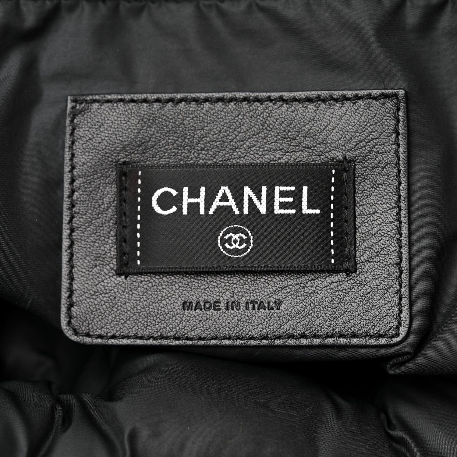 Chanel Nylon Embossed Doudoune Bowling Bag Black 6 of 16