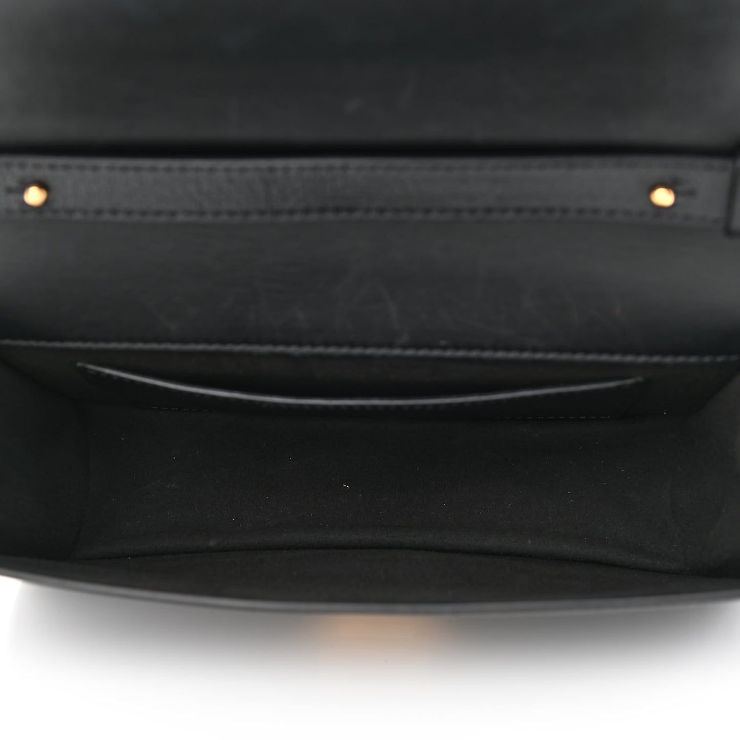 Goatskin Infinity Flap Bag Black