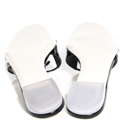 Chanel Patent CC Mules Black 39.5 5 of 6