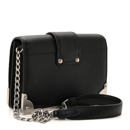 Prada City Calf Saffiano Cahier Astrology Bag Black 4 of 17