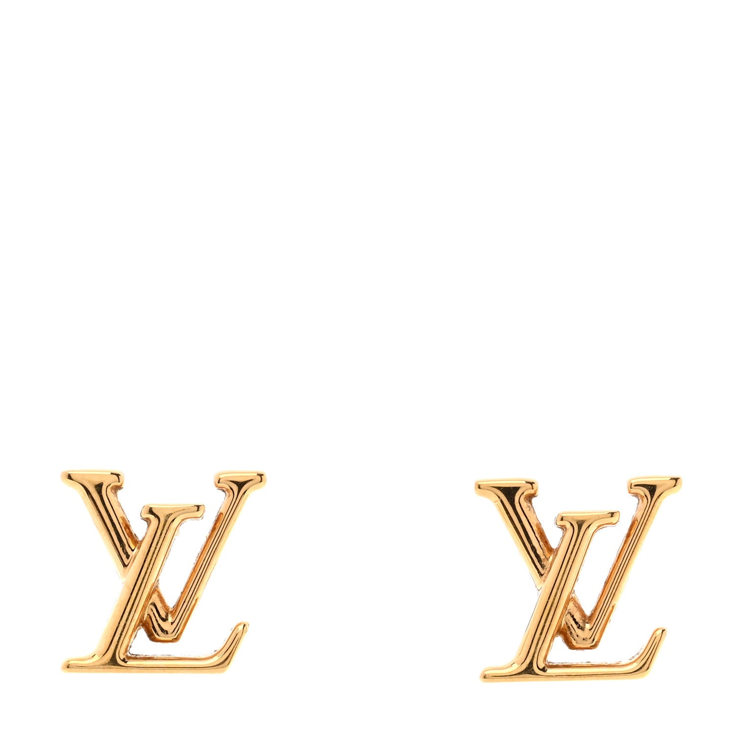 Metal LV Iconic Earrings Gold