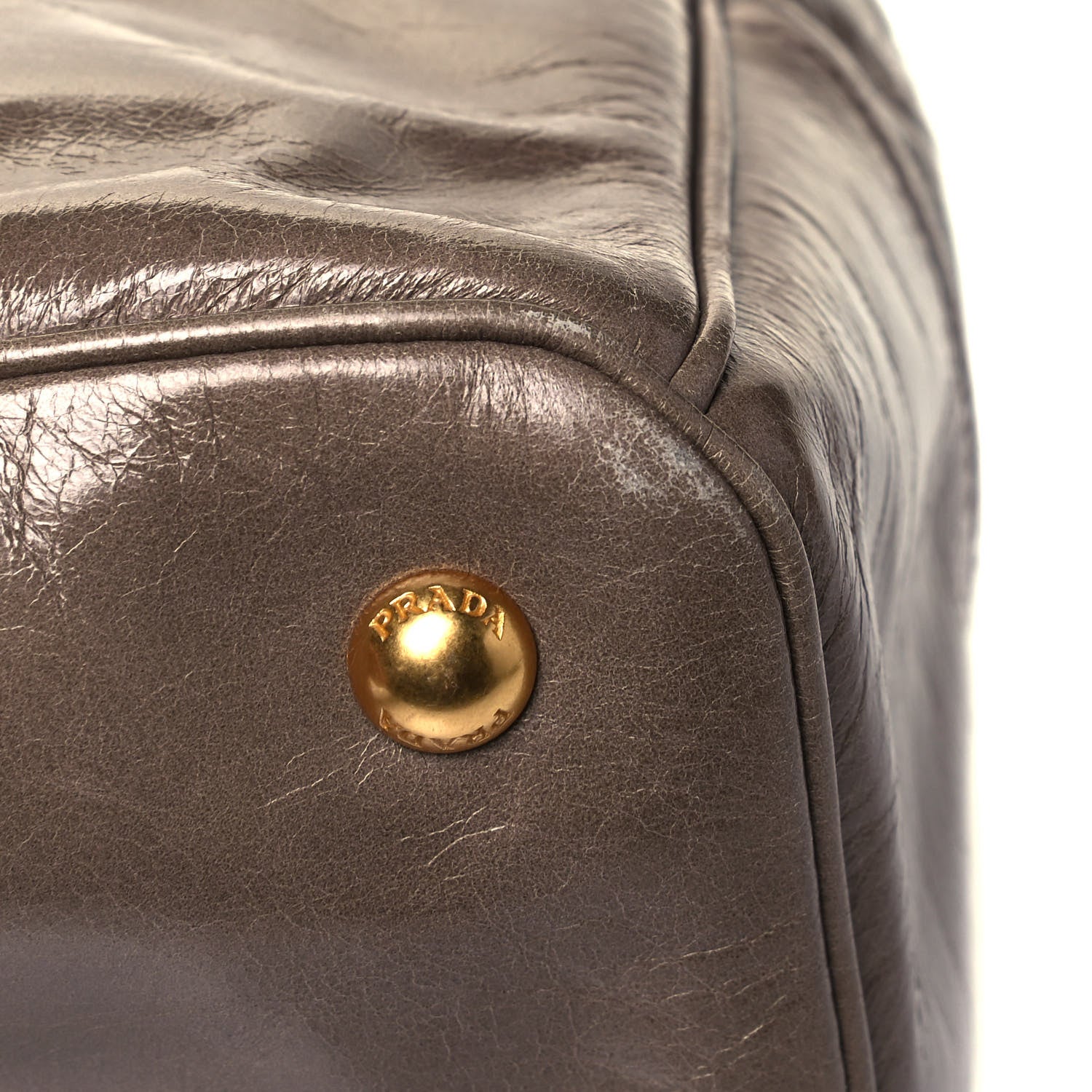 Prada Vitello Shine Tote Giunco 8 of 8