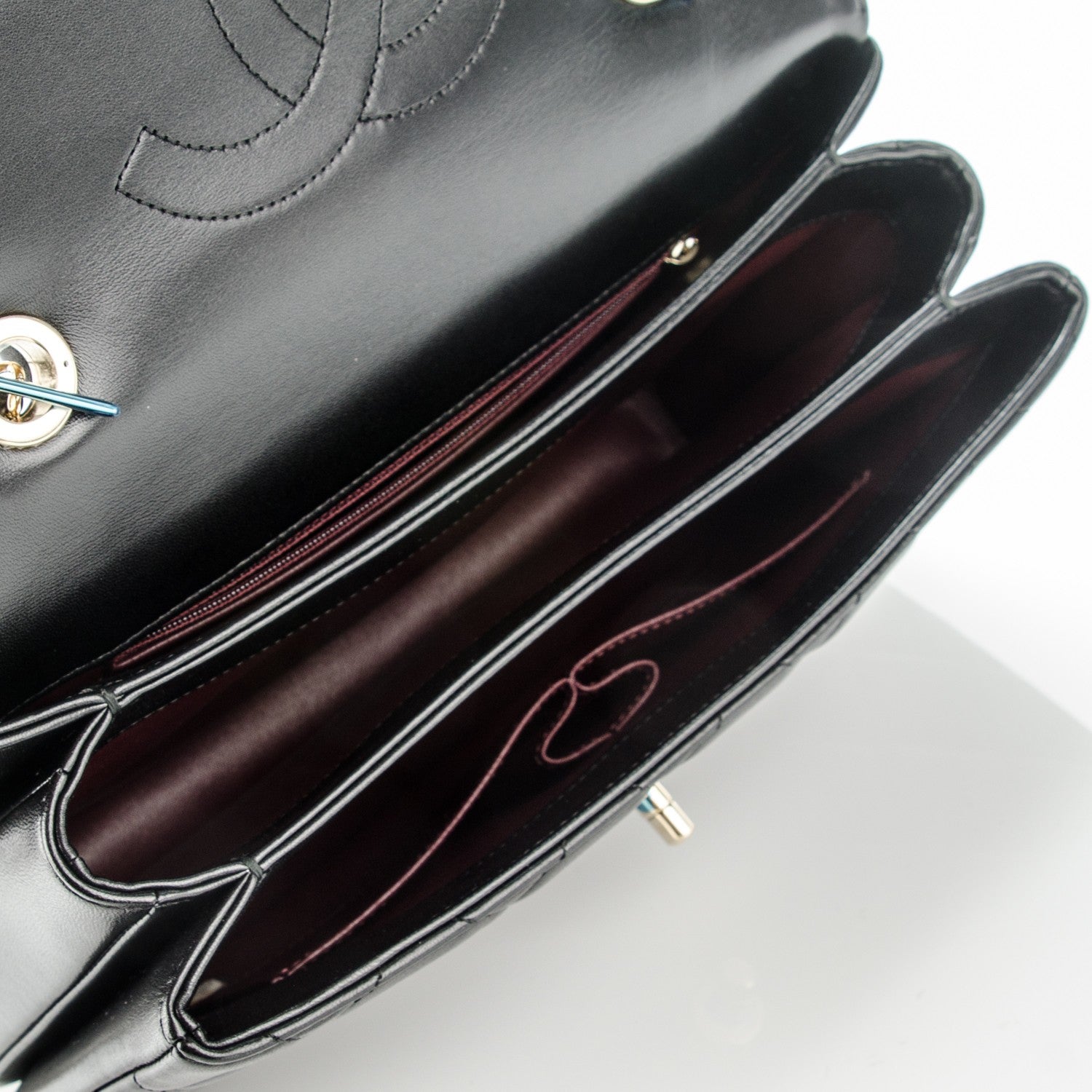 Chanel Lambskin Quilted Medium Trendy CC Flap Dual Handle Bag Black 15 of 20