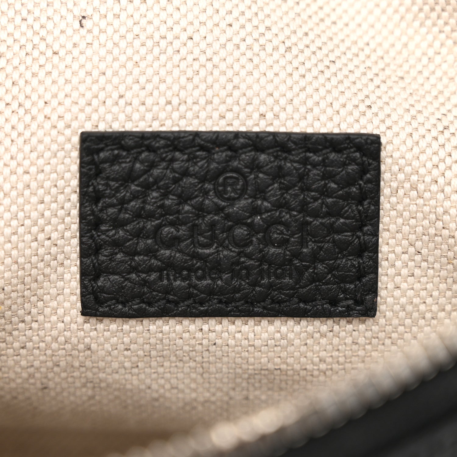 Gucci Piuma Calfskin Jumbo GG Embossed Small Belt Bag Black 6 of 11