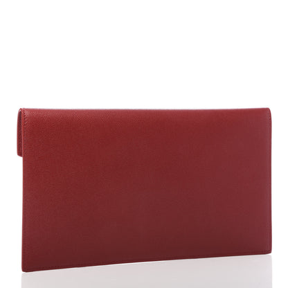Saint Laurent Grain De Poudre Uptown Pouch Red 3 of 7