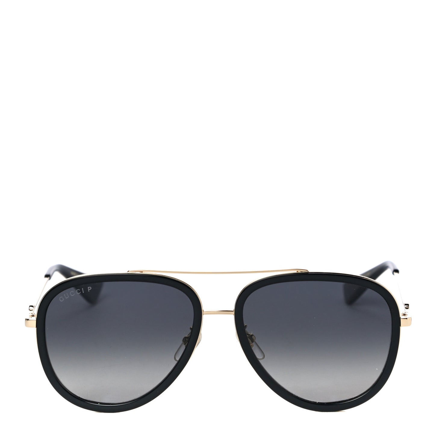 Aviator Sunglasses GG0062S Black Gold