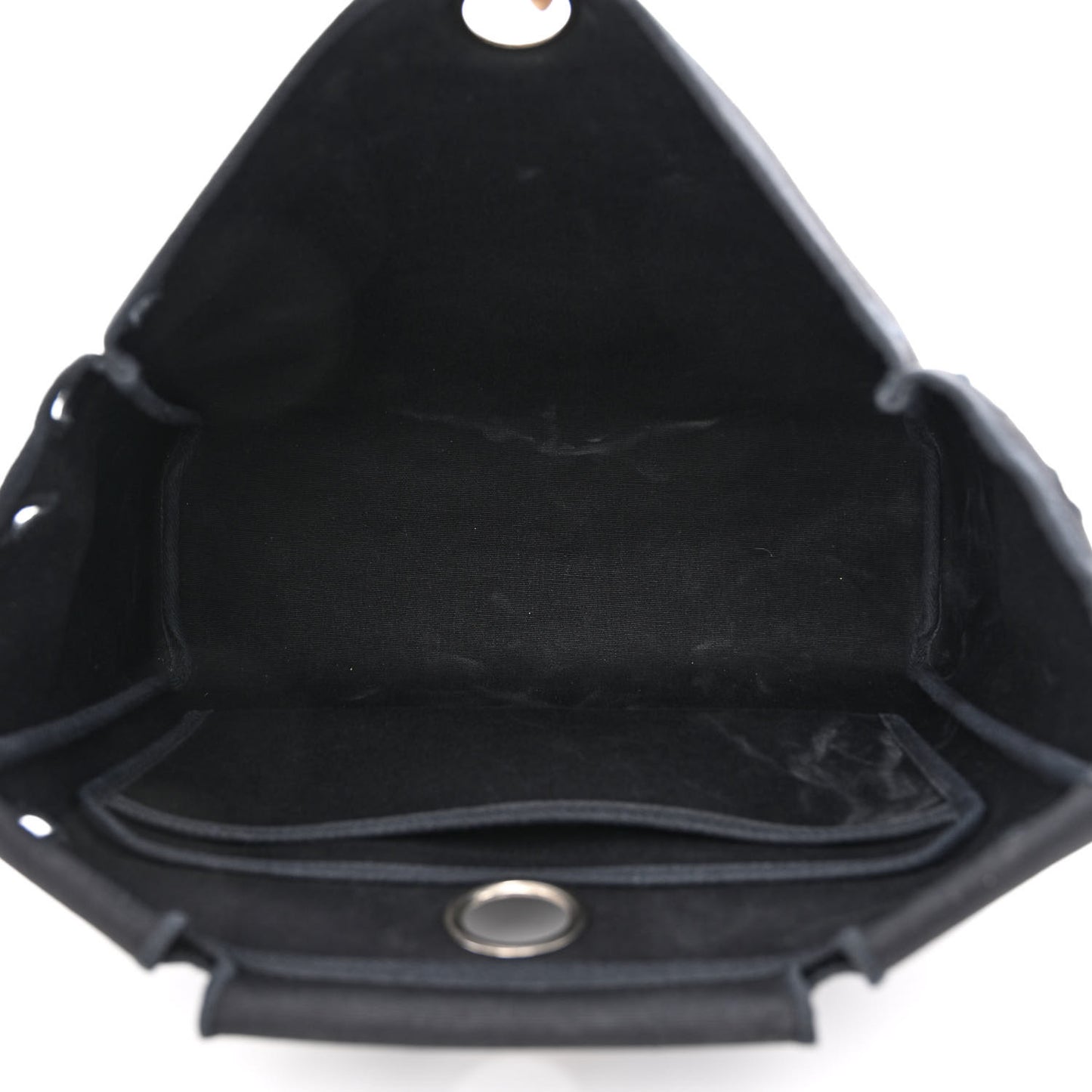Toile Vache Calfskin Herbag 30 PM Ficelle Black