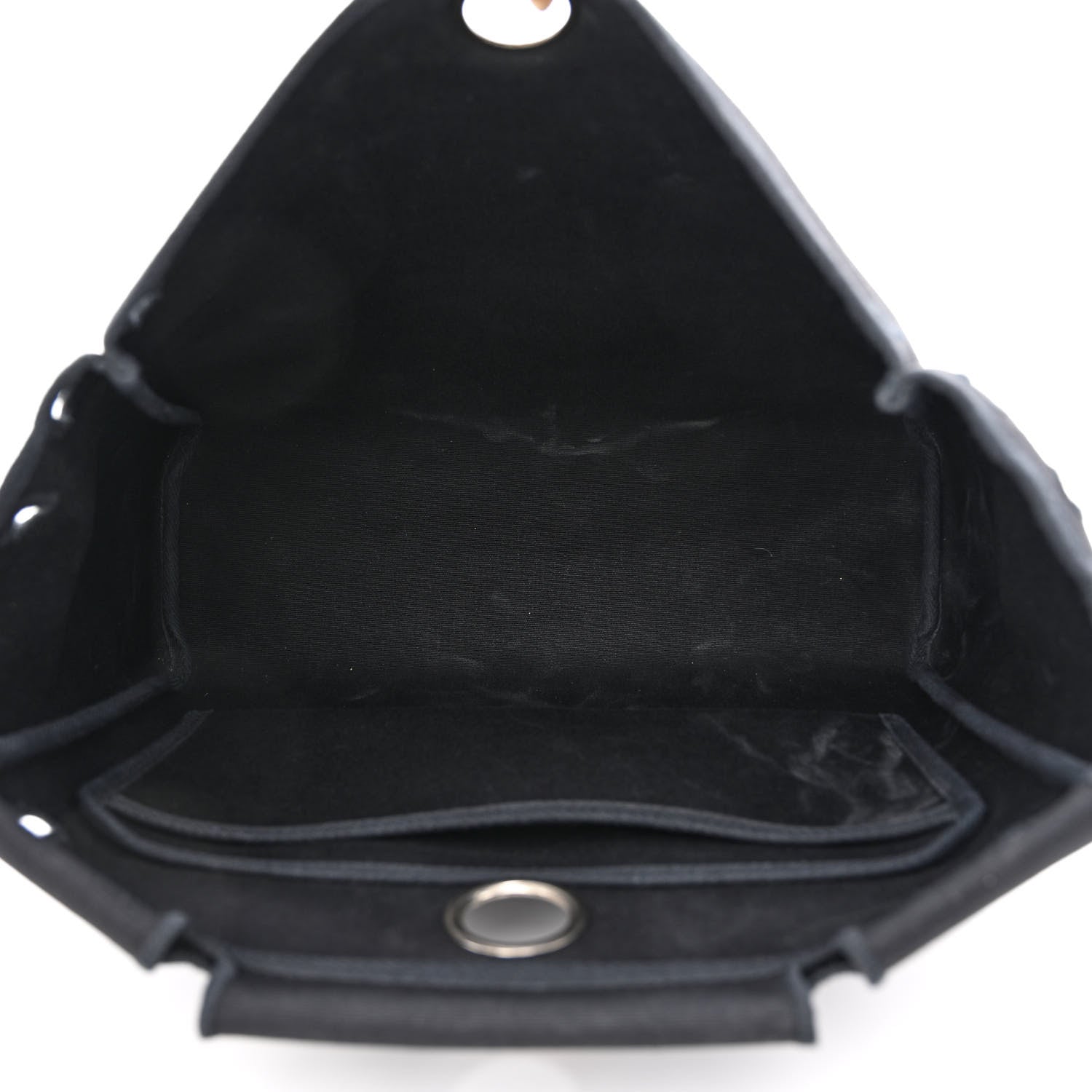 Hermes Toile Vache Calfskin Herbag 30 PM Ficelle Black 7 of 18