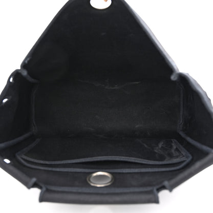 Hermes Toile Vache Calfskin Herbag 30 PM Ficelle Black 7 of 18