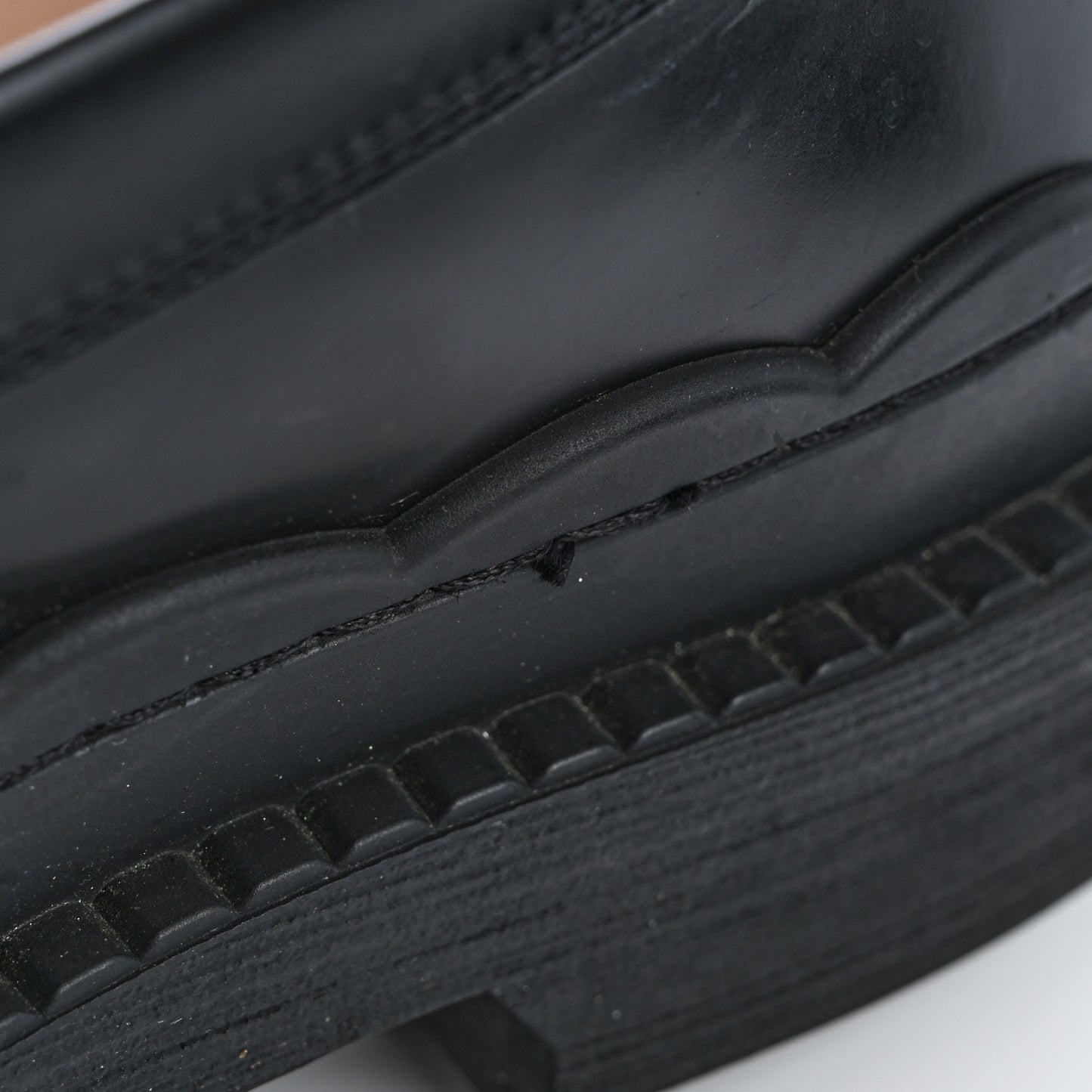 Cordovan Lux Womens Logo Patch Loafers 40.5 Black