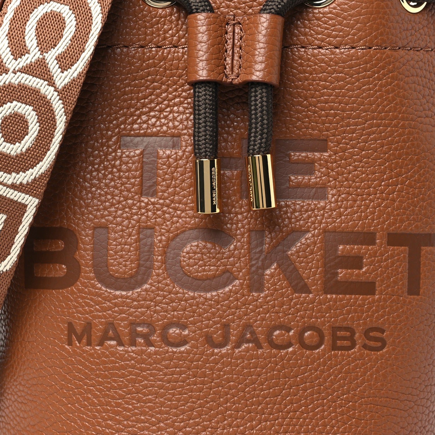 Marc Jacobs Grained Calfskin Mini The Bucket Bag Argan Oil 9 of 11