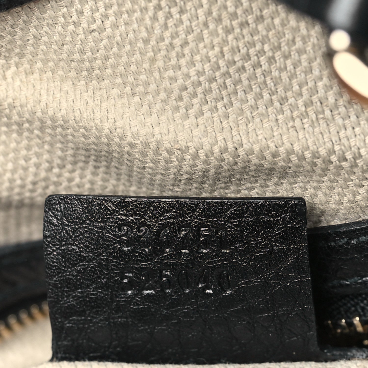 Gucci Pebbled Calfskin Small Soho Shoulder Bag Black 7 of 13