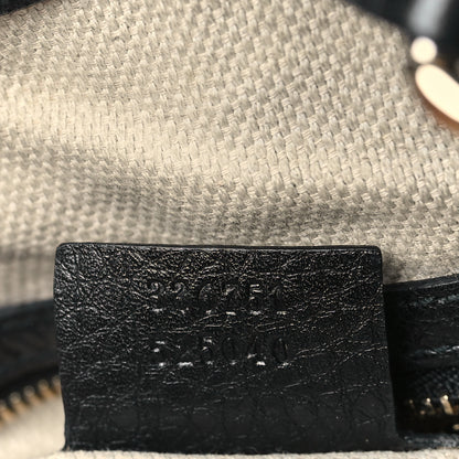 Gucci Pebbled Calfskin Small Soho Shoulder Bag Black 7 of 13