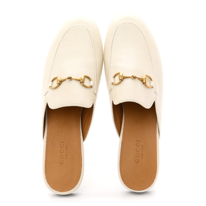 Gucci Malaga Kid Womens Princetown Slippers 37.5 Mystic White 2 of 9