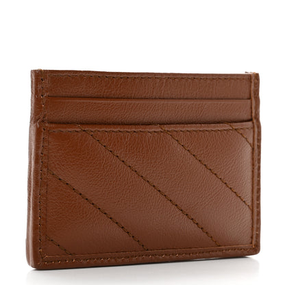 Gucci Azalea Calfskin Matelasse Diagonal GG Marmont Card Holder Cuir 3 of 7