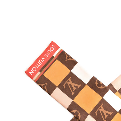 Louis Vuitton Silk Monogram Check Bandeau Beige 2 of 5