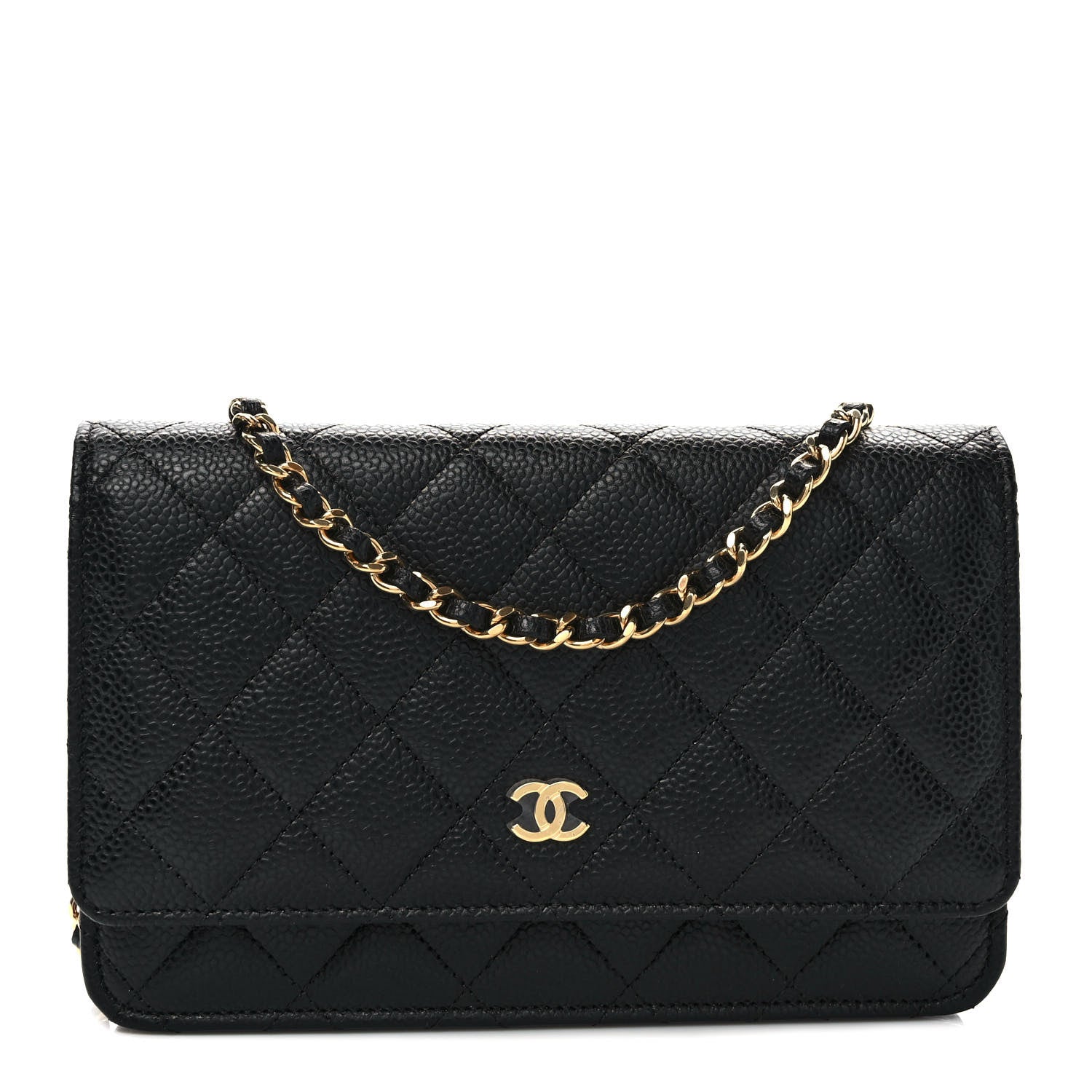 Chanel Caviar Quilted Wallet on Chain WOC Black 1 of 11
