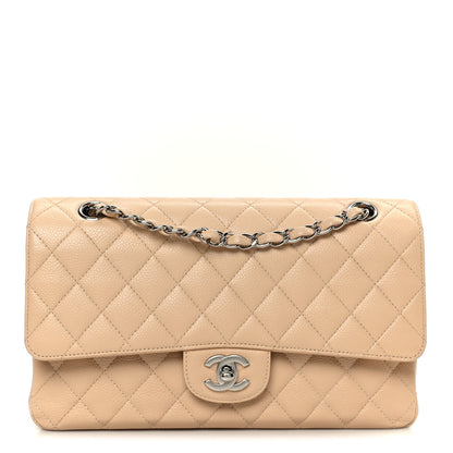 Chanel Caviar Quilted Medium Double Flap Beige 1 of 11