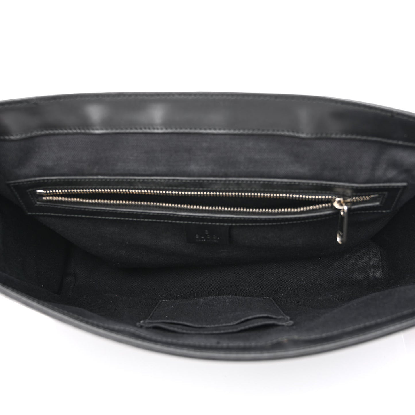 GG Supreme Monogram Web Flap Messenger Bag Black Grey