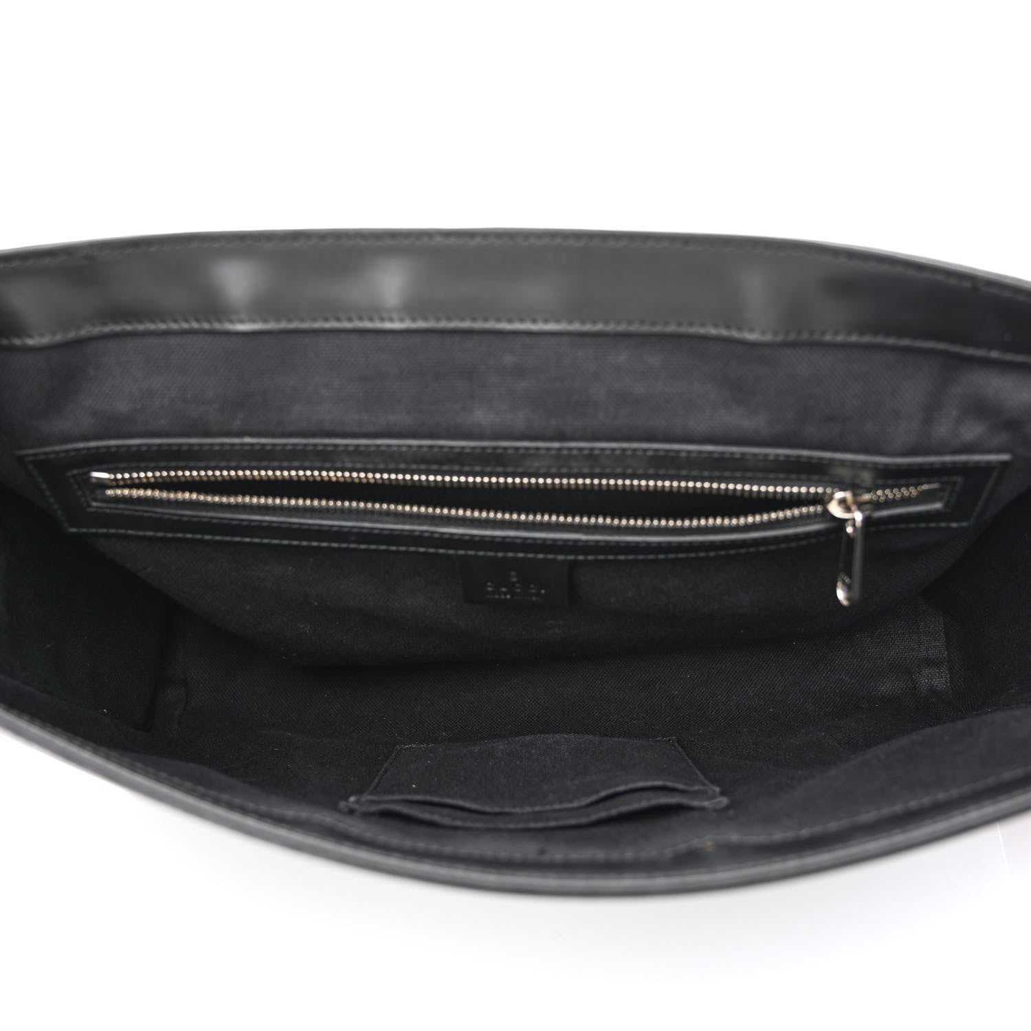 Gucci GG Supreme Monogram Web Flap Messenger Bag Black Grey 5 of 12
