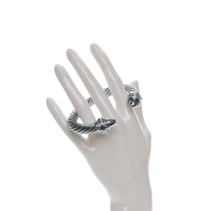 David Yurman Aluminum 10mm Cable Bracelet Silver 2 of 5