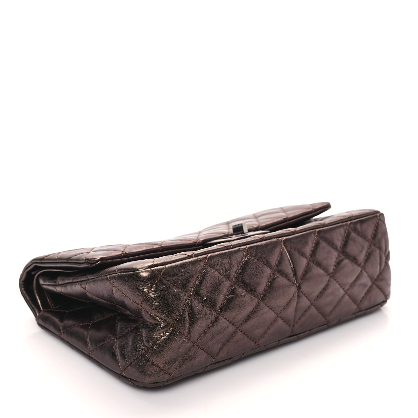 Metallic Aged Calfskin Quilted 2.55 Reissue 226 Flap Bronze