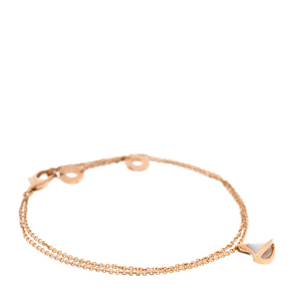 Bulgari 18K Rose Gold Mother of Pearl Divas' Dream Bracelet ML 1 of 3