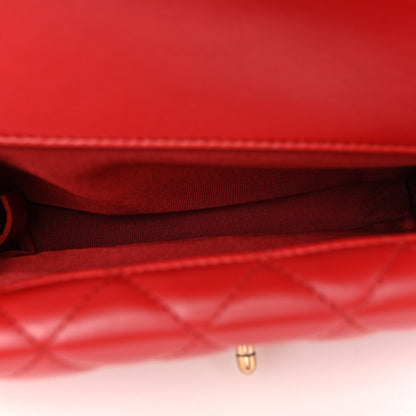 Chanel Calfskin Quilted Medium Triple Flap Red 5 of 17