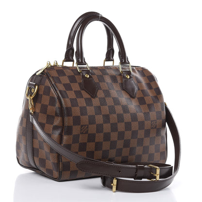 Louis Vuitton Damier Ebene Speedy Bandouliere 25 3 of 16