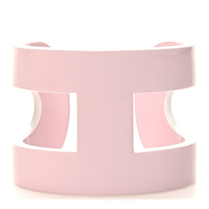 Hermes Lacquered Wood Ano Cuff PM Pink 1 of 5