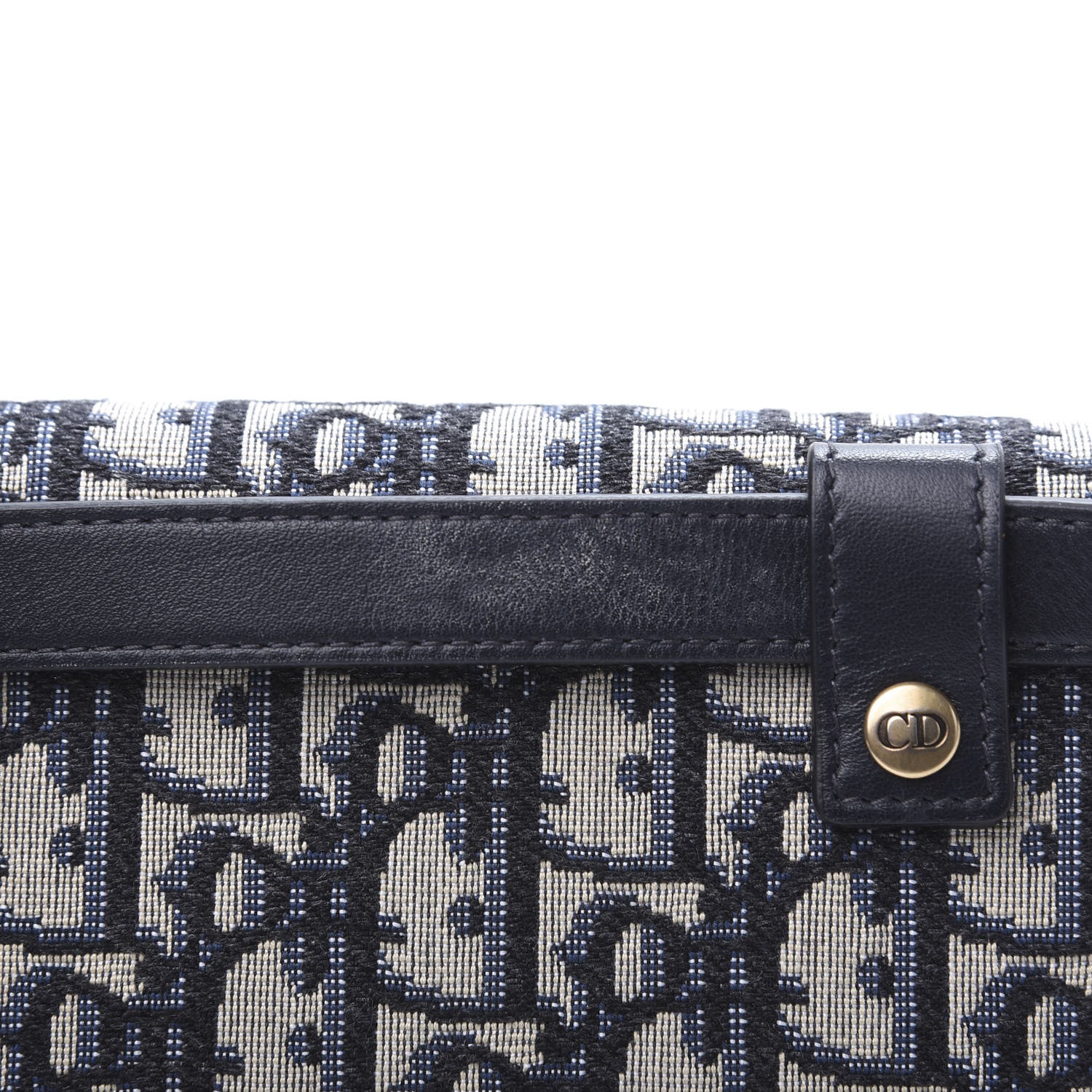 Christian Dior Oblique Saddle Belt Bag Blue 8 of 11