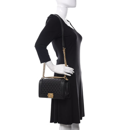 Chanel Caviar Quilted Medium Boy Flap Black 2 of 11