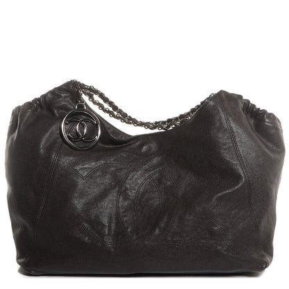 Chanel Distressed Caviar Large Coco Cabas Dark Grey 1 of 8