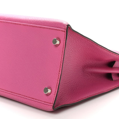 Hermes Chevre de Coromandel Kelly Sellier 28 Fuchsia 10 of 10