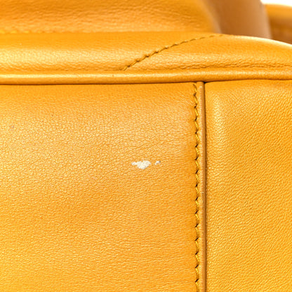 Saint Laurent Lambskin Matelasse Monogram Medium Niki Chain Satchel Yellow 10 of 14