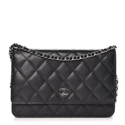 Chanel Caviar Quilted Wallet On Chain WOC Black 1 of 8