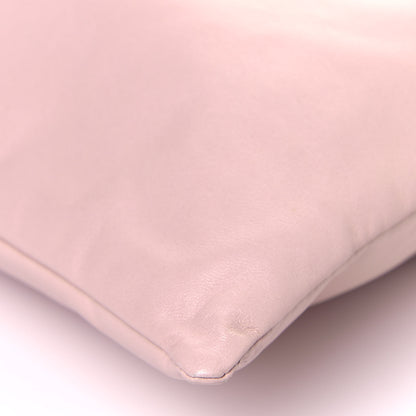 Fendi Soft Nappa Logo Medium Drawstring Pouch Bag Rosa Quarzo Black 12 of 12