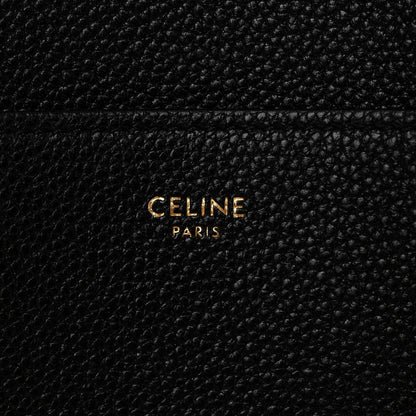 Celine Soft Grained Calfskin Sangle Bucket Bag Black 6 of 9