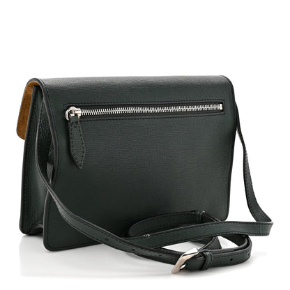 Burberry Derby Calfskin House Check Small Macken Crossbody Bag Dark Bottle Green 3 of 10