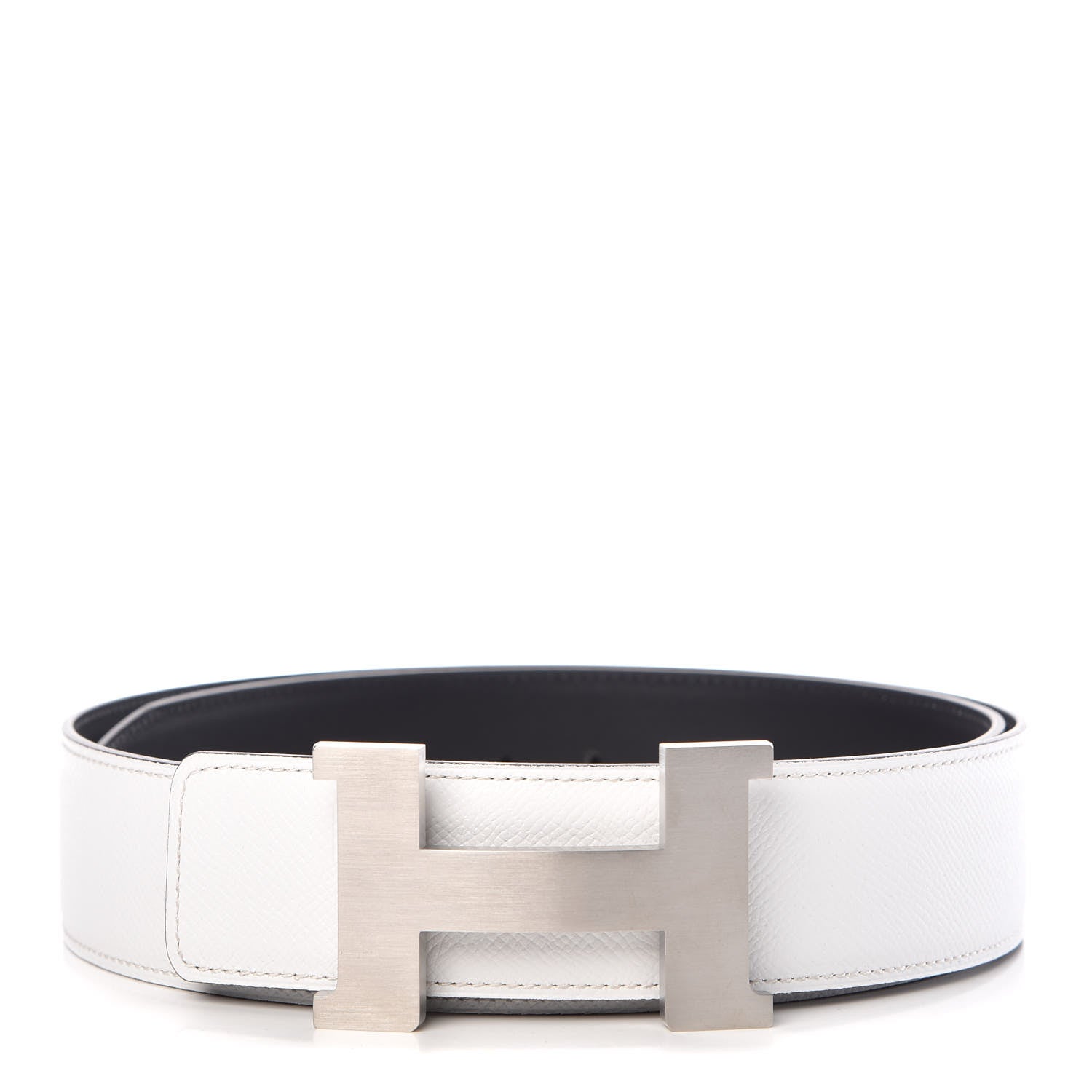 Hermes Chamonix Epsom 42mm Constance 2 Belt 90 Black White 1 of 8