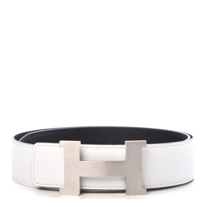 Hermes Chamonix Epsom 42mm Constance 2 Belt 90 Black White 1 of 8