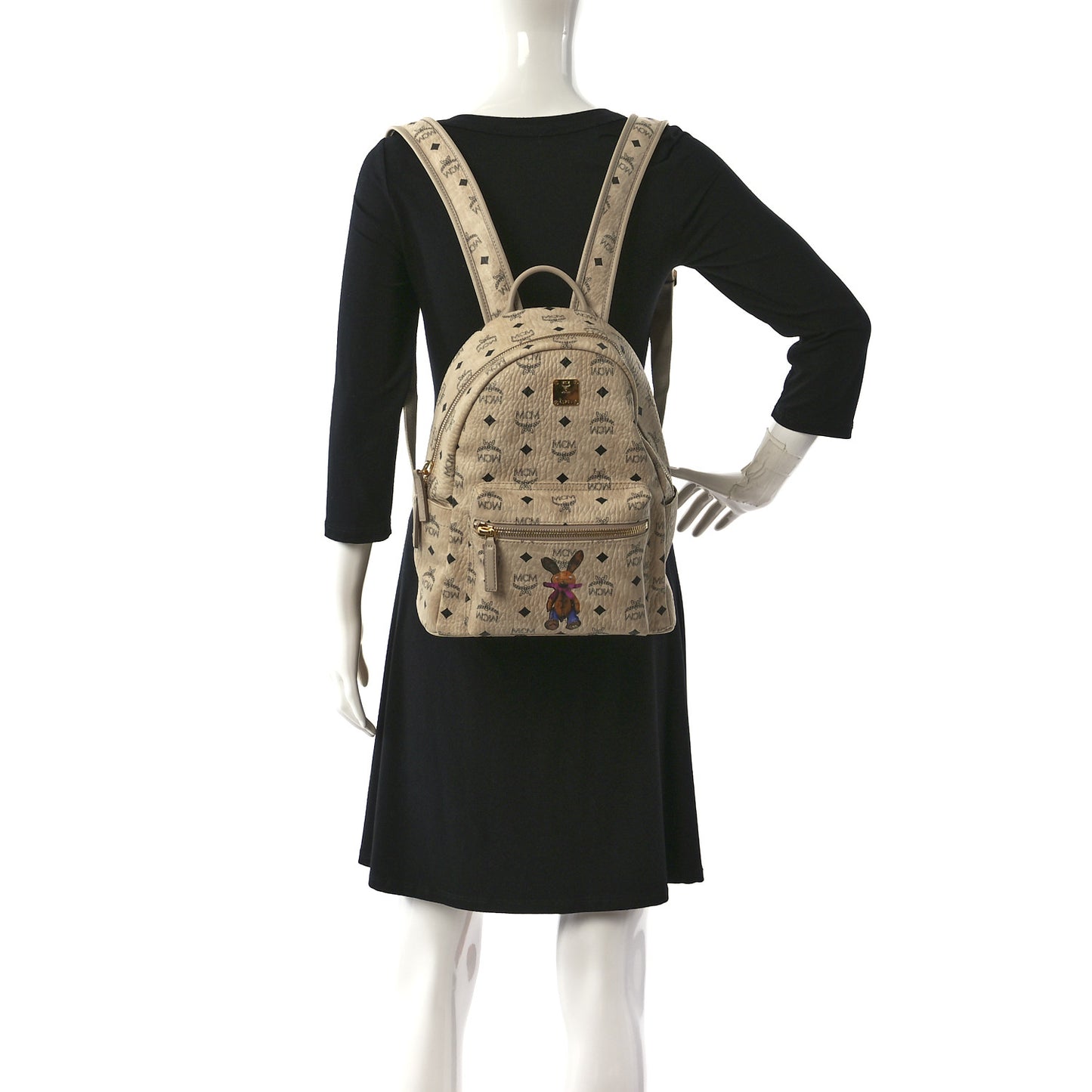 Visetos Small Stark Rabbit Backpack Beige