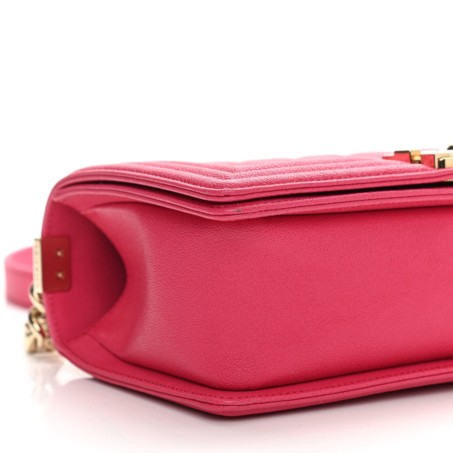 Chanel Caviar Quilted Medium Boy Flap Dark Pink 9 of 12